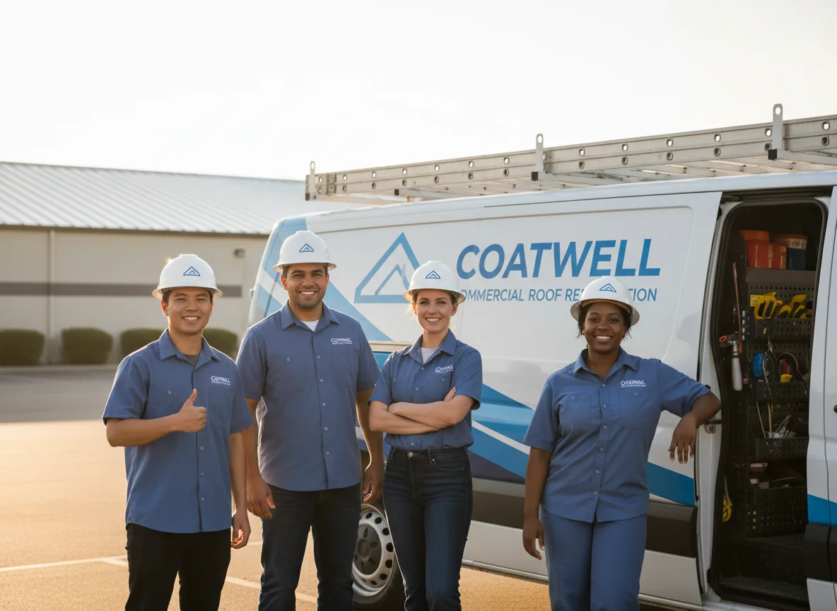 Commercial roof coating company in Keenes, IL